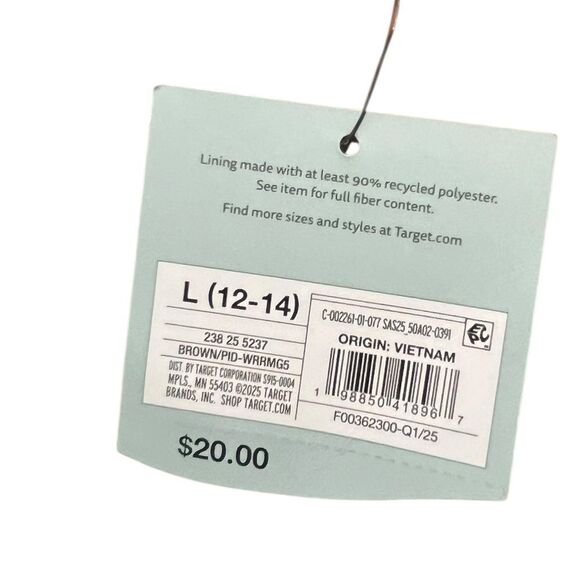 Shade & Shore Chocolate Bandeau Bikini Top, Size L, NWT - Picture 10 of 12